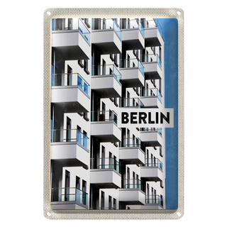 Blechschild Reise 20x30cm Berlin Deutschland Neu Gebäude Trip