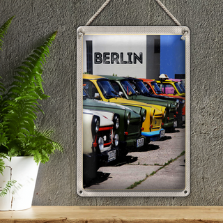 Blechschild Reise 20x30cm Berlin Deutschland Oldtimer