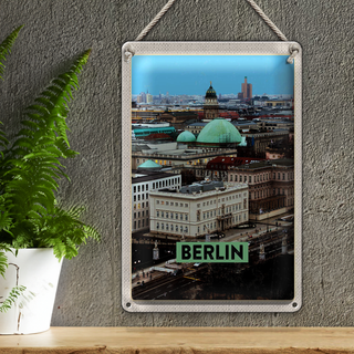 Blechschild Reise 20x30cm Berlin Deutschland Aussicht Berlin