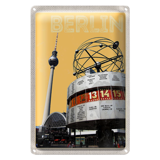 Blechschild Reise 20x30cm Berlin Deutschland Stadtmitte Platz