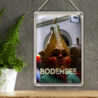 Blechschild Reise 20x30cm Bodensee Deutschland Gemälde