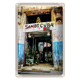 Blechschild Reise 20x30cm Cuba Karibik Somos Reise Urlaub