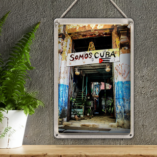 Blechschild Reise 20x30cm Cuba Karibik Somos Reise Urlaub