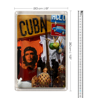 Blechschild Reise 20x30cm Cuba Karibik Che Guevara Havanna Club