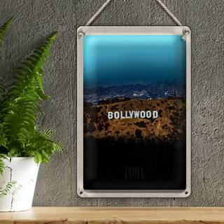 Blechschild Reise 20x30cm Bollywood Indien Star indische Filme
