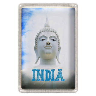 Blechschild Reise 20x30cm Indien Religion Hinduismus Skulptur