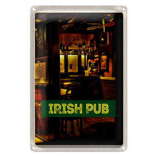 Blechschild Reise 20x30cm Irland Kneipe Irisches Pub Bier
