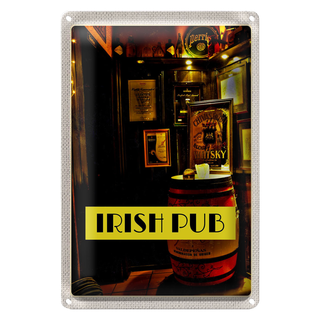 Blechschild Reise 20x30cm Irland Bier Kneipe Gemälde