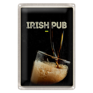 Blechschild Reise 20x30cm Irland Bier feiern