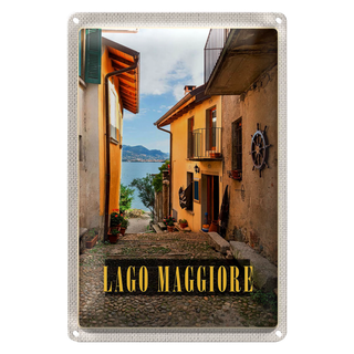 Blechschild Reise 20x30cm Isola Bella Lago Maggiore Italien