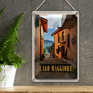 Blechschild Reise 20x30cm Isola Bella Lago Maggiore Italien