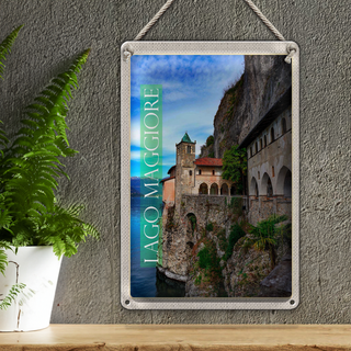 Blechschild Reise 20x30cm Isola Bella Borromäische Inseln