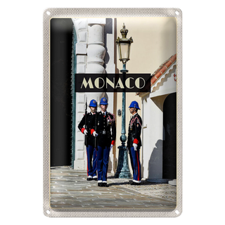 Blechschild Reise 20x30cm Monaco Urlaubsort Europa Trip