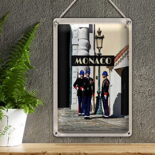 Blechschild Reise 20x30cm Monaco Urlaubsort Europa Trip