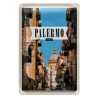 Blechschild Reise 20x30cm Palermo Italien Architektur