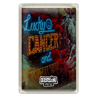 Blechschild Reise 20x30cm Berlin Hauptstadt Deutschland Graffiti