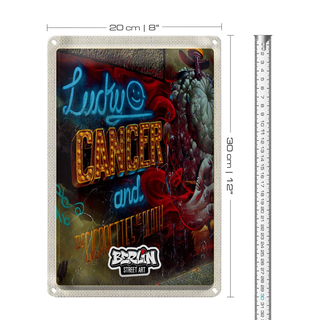 Blechschild Reise 20x30cm Berlin Hauptstadt Deutschland Graffiti