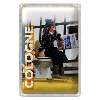 Blechschild Reise 20x30cm Köln Faschingsumzug Karneval Tradition