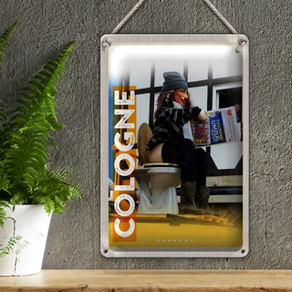 Blechschild Reise 20x30cm Köln Faschingsumzug Karneval Tradition