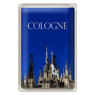 Blechschild Reise 20x30cm Köln Deutschlad Kölner Dom Kirche