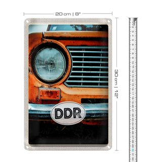 Blechschild Reise 20x30cm Deutschland BRD DDR getilt 1949 Krieg
