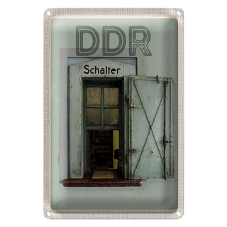 Blechschild Reise 20x30cm Berlin Deutschland DDR Diktatur