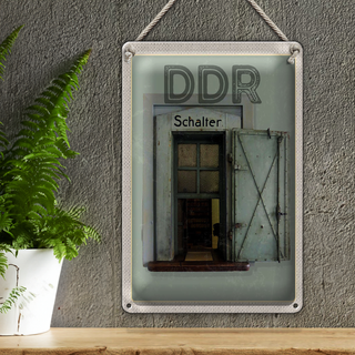 Blechschild Reise 20x30cm Berlin Deutschland DDR Diktatur