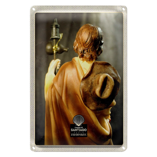 Blechschild Reise 20x30cm Spanien Camino de Santiago Jakobsweg