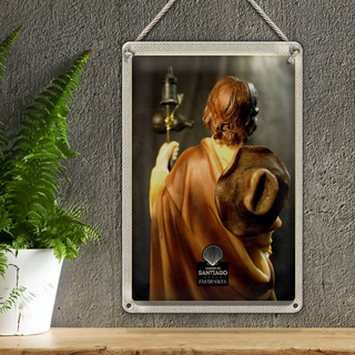 Blechschild Reise 20x30cm Spanien Camino de Santiago Jakobsweg