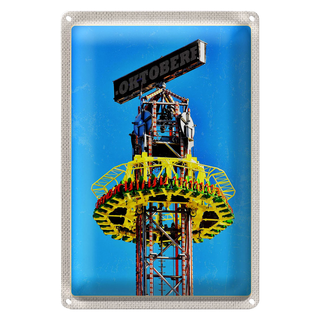 Blechschild Reise 20x30cm Oktoberfest München Kirmes Feier