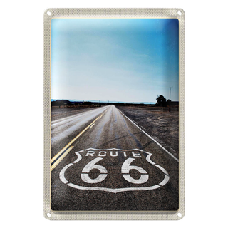 Blechschild Reise 20x30cm USA Amerika Straße Route 66 Chicago