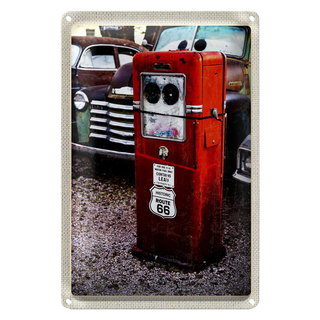 Blechschild Reise 20x30cm USA Amerika Tankstelle Route 66 90er