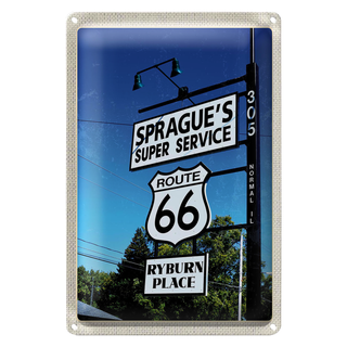 Blechschild Reise 20x30cm USA Amerika Los Angeles Route 66