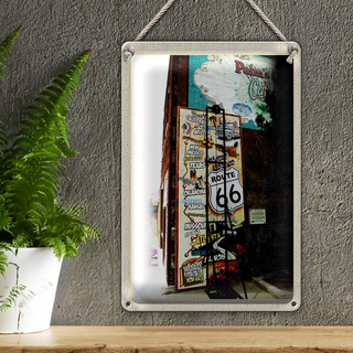 Blechschild Reise 20x30cm USA Los Angeles Schil Route 66 US