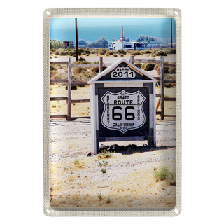 Blechschild Reise 20x30cm Amerika USA California 2011 Route 66