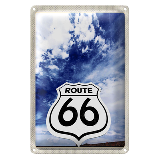 Blechschild Reise 20x30cm Amerika USA Straße Route 66 Himmer