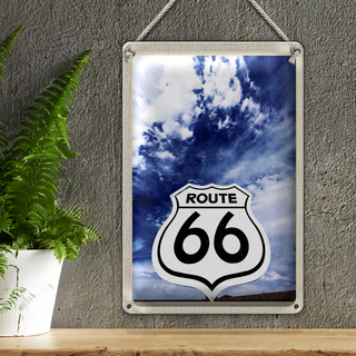 Blechschild Reise 20x30cm Amerika USA Straße Route 66 Himmer