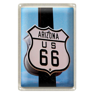 Blechschild Reise 20x30cm Amerika USA Arizona Straße Route 66