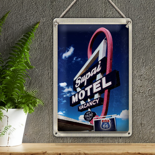 Blechschild Reise 20x30cm Amerika USA Route 66 Supai Motel