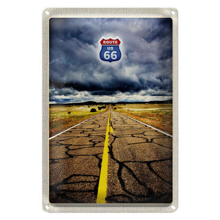 Blechschild Reise 20x30cm Amerika USA Route 66 Straße Gewitte