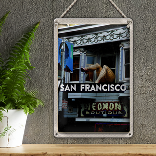 Blechschild Reise 20x30cm San Francisco Piedmon Boutique Urlaub