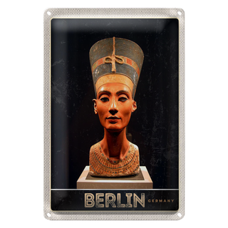 Blechschild Reise 20x30cm Berlin Deutschland Museum Pharao