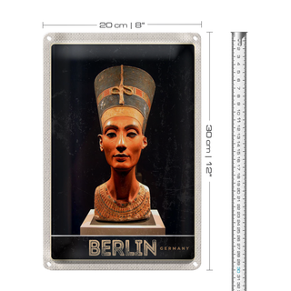 Blechschild Reise 20x30cm Berlin Deutschland Museum Pharao
