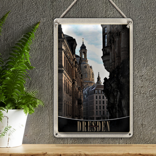 Blechschild Reise 20x30cm Dresden Deutschland Architektur