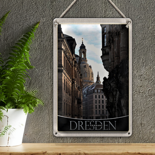 Blechschild Reise 20x30cm Dresden Deutschland Architektur Urlaub