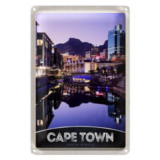 Blechschild Reise 20x30cm Kapstadt Südafrika Stadt Luxus Urlaub