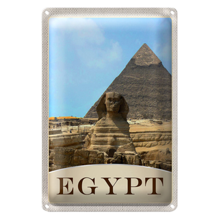 Blechschild Reise 20x30cm Ägypten Afrika Pyramide Wüste Urlaub