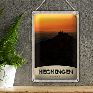 Blechschild Reise 20x30cm Hechingen Burg Hohenzoller Urlaub