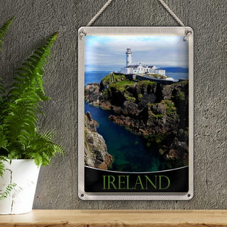 Blechschild Reise 20x30cm Irland Inselstaat Westeuropa Meer
