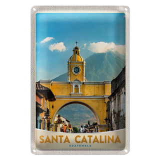 Blechschild Reise 20x30cm Santa Catalina Insel Karlifornien Trip